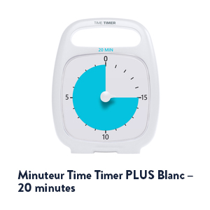 Minuteur Time Timer PLUS 20 minutes